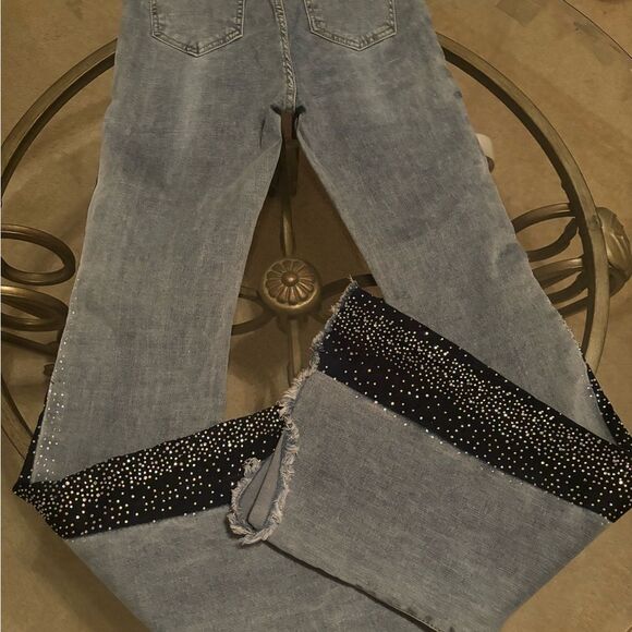 Bedazzled Flare Jeans - Picture 3 of 4